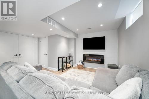 4 Dilworth Chase, Brampton (Bram East), ON - Indoor Photo Showing Living Room With Fireplace