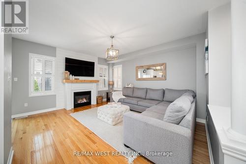 4 Dilworth Chase, Brampton (Bram East), ON - Indoor Photo Showing Living Room With Fireplace