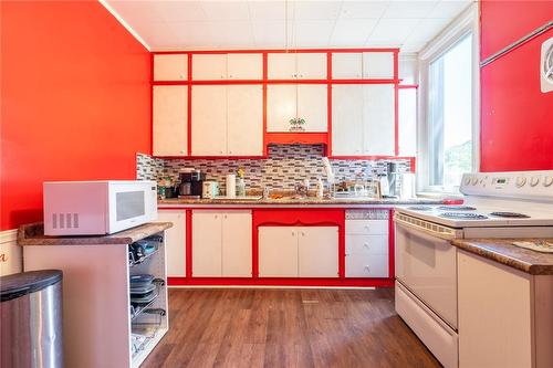 354 Cumberland Avenue, Hamilton, ON - Indoor Photo Showing Kitchen With Double Sink