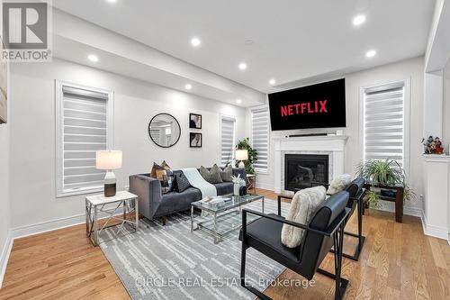 20 Branigan Crescent, Halton Hills, ON - Indoor Photo Showing Living Room With Fireplace