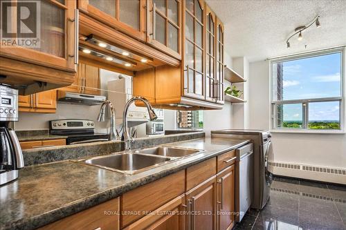 806 - 175 Hilda Avenue, Toronto (Newtonbrook West), ON - Indoor Photo Showing Kitchen With Double Sink