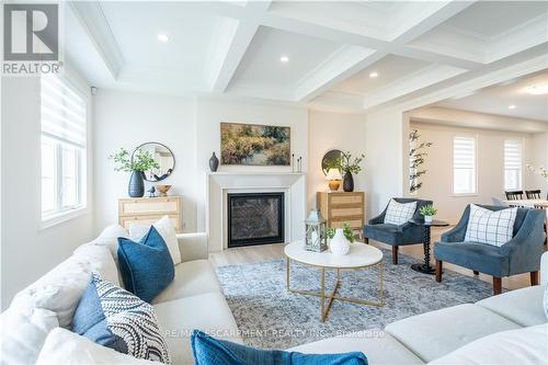 98 Cattail Crescent, Hamilton (Waterdown), ON - Indoor Photo Showing Living Room With Fireplace