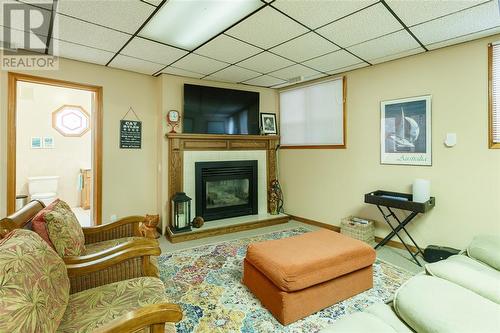 1153 Murphy Road, Sarnia, ON - Indoor Photo Showing Living Room With Fireplace