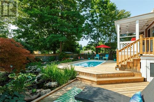 1153 Murphy Road, Sarnia, ON - Outdoor With In Ground Pool