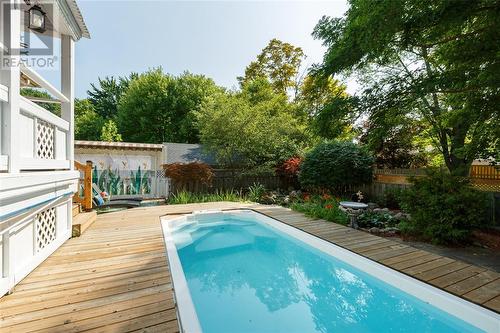 1153 Murphy Road, Sarnia, ON - Outdoor With In Ground Pool With Deck Patio Veranda With Backyard