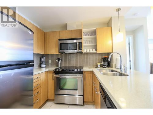 15 Park Place Unit# 304, Osoyoos, BC - Indoor Photo Showing Kitchen With Double Sink