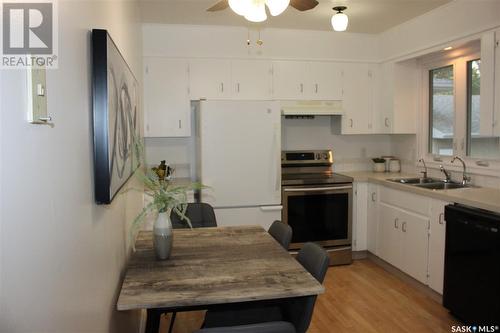 6 Rutley Street, Regina, SK - Indoor Photo Showing Kitchen With Double Sink