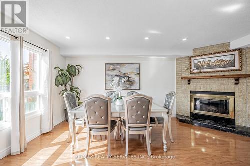 6 Songsparrow Drive, Brampton (Fletcher'S Creek South), ON - Indoor Photo Showing Dining Room With Fireplace