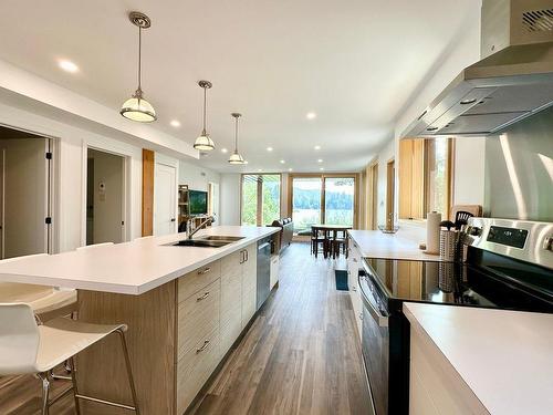 Overall view - 1077A Rue Du Tour-Du-Lac, Val-David, QC - Indoor Photo Showing Kitchen With Double Sink With Upgraded Kitchen