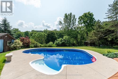 55 Blackburn Crescent, Middlesex Centre (Kilworth), ON - Outdoor With In Ground Pool With Backyard