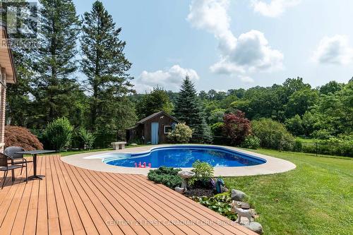 55 Blackburn Crescent, Middlesex Centre (Kilworth), ON - Outdoor With In Ground Pool With Backyard