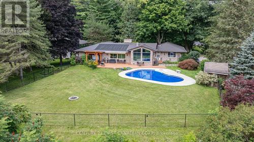 55 Blackburn Crescent, Middlesex Centre (Kilworth), ON - Outdoor With In Ground Pool With Backyard