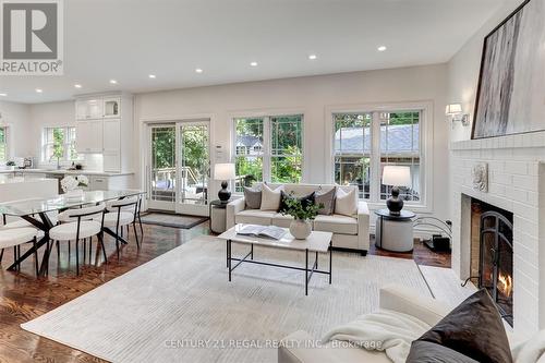 61 Eastglen Crescent, Toronto (Islington-City Centre West), ON - Indoor Photo Showing Living Room With Fireplace