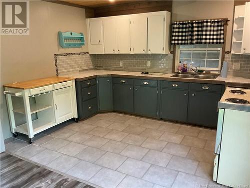 46 Mechanic Street, Bath, NB - Indoor Photo Showing Kitchen With Double Sink