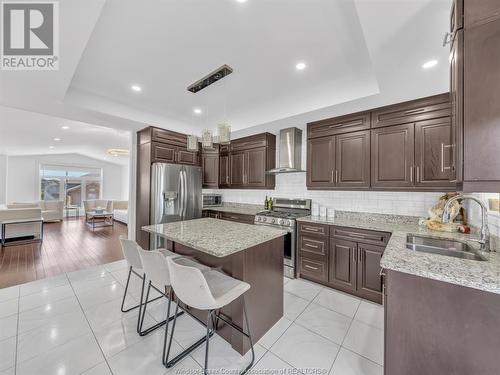 3172 Arpino Avenue, Windsor, ON - Indoor Photo Showing Kitchen With Double Sink With Upgraded Kitchen