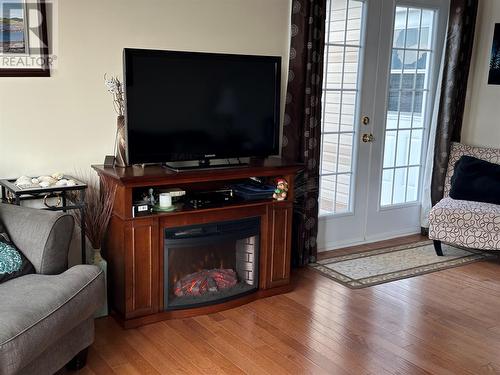 169 Main Street, Rocky Harbour, NL - Indoor Photo Showing Living Room With Fireplace