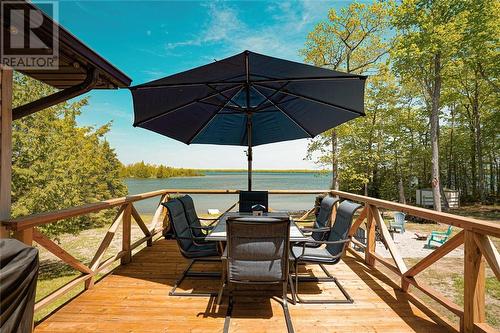 105 Big Lake Dam Road, Mindemoya, ON - Outdoor With Body Of Water With View With Exterior