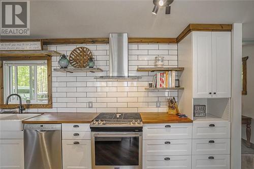 105 Big Lake Dam Road, Mindemoya, ON - Indoor Photo Showing Kitchen