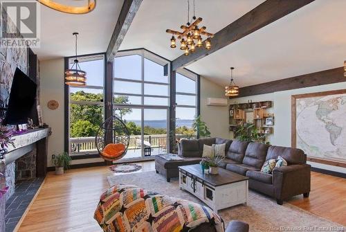 1640 Red Head Road, Saint John, NB - Indoor Photo Showing Living Room With Fireplace