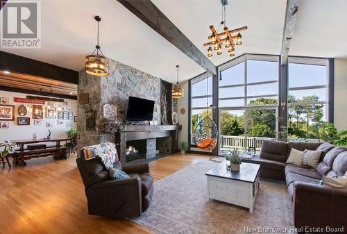 1640 Red Head Road, Saint John, NB - Indoor Photo Showing Living Room With Fireplace