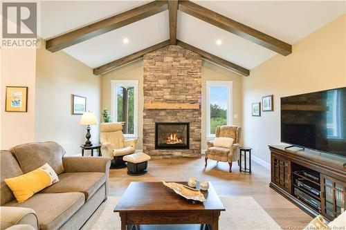 319 Bateman Mill Road, Shediac Cape, NB - Indoor Photo Showing Living Room With Fireplace