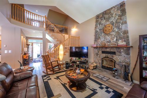 2454 Coalmont Road, Princeton, BC - Indoor Photo Showing Living Room With Fireplace