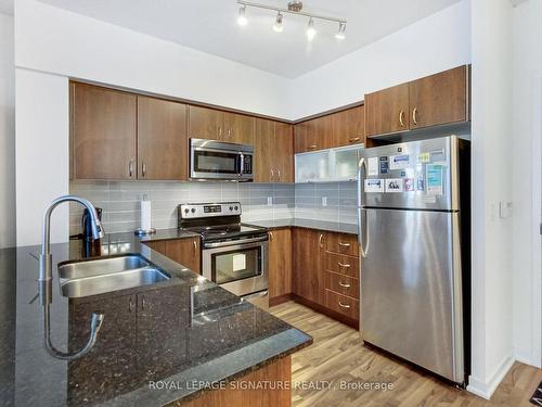 605-55 East Liberty St, Toronto, ON - Indoor Photo Showing Kitchen With Stainless Steel Kitchen With Double Sink With Upgraded Kitchen