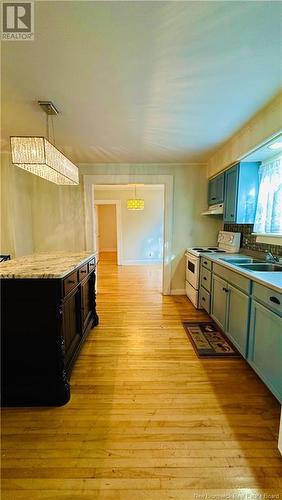 106 Noble Street, Woodstock, NB - Indoor Photo Showing Kitchen With Double Sink