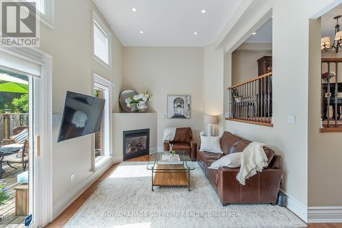 4 - 1764 Rathburn Road E, Mississauga (Rathwood), ON - Indoor Photo Showing Living Room With Fireplace