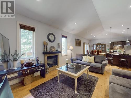 122 Trout Lane, Tiny, ON - Indoor Photo Showing Living Room With Fireplace