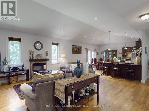 122 Trout Lane, Tiny, ON - Indoor Photo Showing Living Room With Fireplace