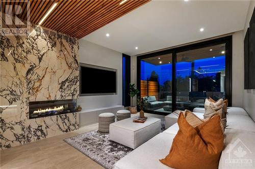 322 Perrier Avenue, Ottawa, ON - Indoor Photo Showing Other Room With Fireplace