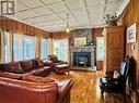 48 Front Road, Bay Du Vin, NB  - Indoor Photo Showing Living Room With Fireplace 