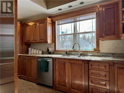 48 Front Road, Bay Du Vin, NB - Indoor Photo Showing Kitchen With Double Sink