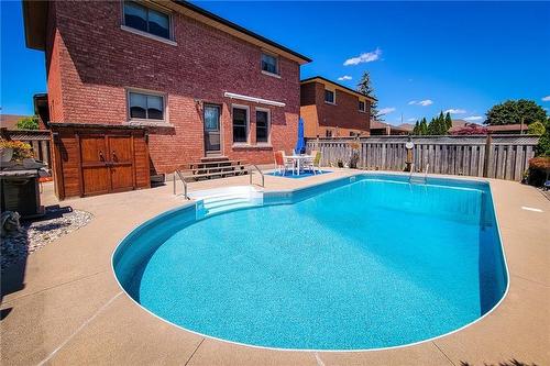 15 Presidio Drive, Hamilton, ON - Outdoor With In Ground Pool With Exterior