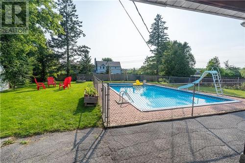 3504 Marydale Avenue, Cornwall, ON - Outdoor With In Ground Pool With Backyard