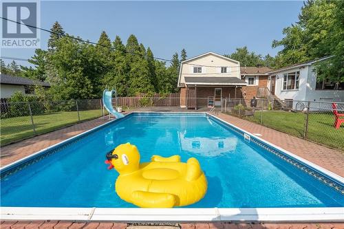 3504 Marydale Avenue, Cornwall, ON - Outdoor With In Ground Pool With Backyard