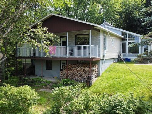 FaÃ§ade - 2481 Ch. St-Pierre N., Sainte-Thècle, QC - Outdoor With Deck Patio Veranda