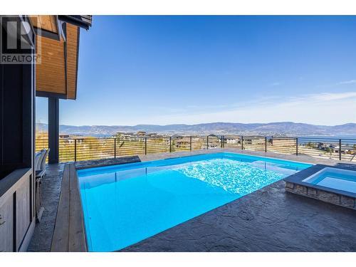 652 Trumpeter Road, Kelowna, BC - Outdoor With In Ground Pool With View