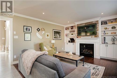 580 Evergreen Drive, Moncton, NB - Indoor Photo Showing Living Room With Fireplace