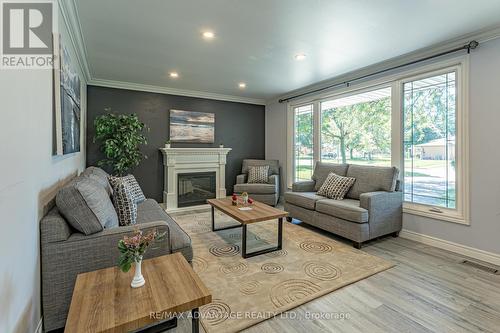 1156 Lancaster Street, London, ON - Indoor Photo Showing Living Room With Fireplace