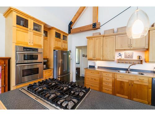 3447 Highway 3A, Nelson, BC - Indoor Photo Showing Kitchen With Double Sink