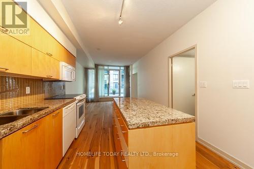 806 - 126 Simcoe Street, Toronto (Waterfront Communities), ON - Indoor Photo Showing Kitchen With Double Sink