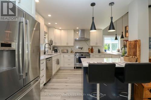 104 The Steps Road, Ramara (Brechin), ON - Indoor Photo Showing Kitchen With Stainless Steel Kitchen With Upgraded Kitchen