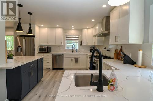 104 The Steps Road, Ramara (Brechin), ON - Indoor Photo Showing Kitchen With Stainless Steel Kitchen With Upgraded Kitchen