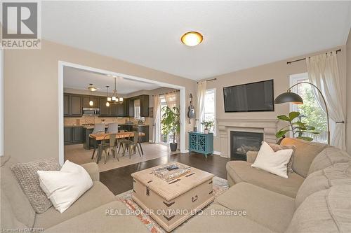 19 Humphrey Street, Hamilton (Waterdown), ON - Indoor Photo Showing Living Room With Fireplace