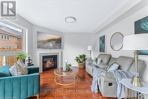 18 Cloverlawn Street, Brampton (Fletcher'S Meadow), ON - Indoor Photo Showing Living Room With Fireplace