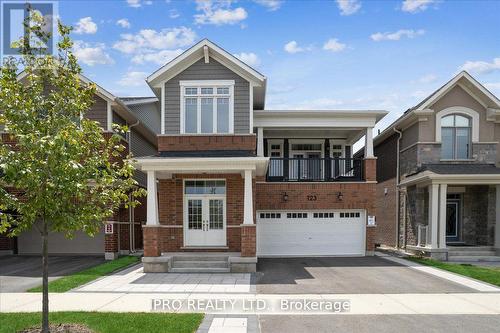 123 Yates Drive, Milton, ON - Outdoor With Balcony With Facade