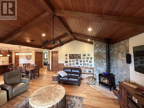 82 Walker Road, Enderby, BC - Indoor Photo Showing Living Room With Fireplace