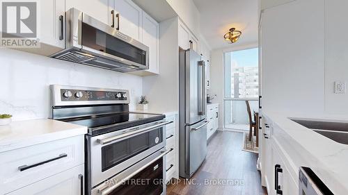 509 - 55 Speers Road, Oakville (Old Oakville), ON - Indoor Photo Showing Kitchen With Stainless Steel Kitchen With Double Sink With Upgraded Kitchen